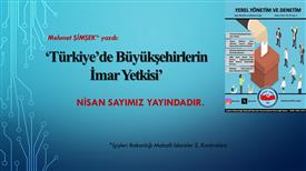 Meslektaşımız Mehmet Şimşek'in kaleme aldığı yazı Nisan sayımızda yayındadır.